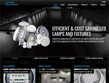 Tablet Screenshot of conceptillumination.com